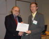 MTT-S President 2004 awards Tomsk Chapter at IEEE MTT-S Chapter Chairs Meeting 2004 in Amsterdam, the Netherlands